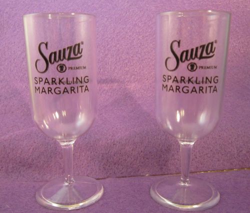 4 - 2oz Champagne Style Plastic Souza Premium Sparkling Margarita Tasting Glass