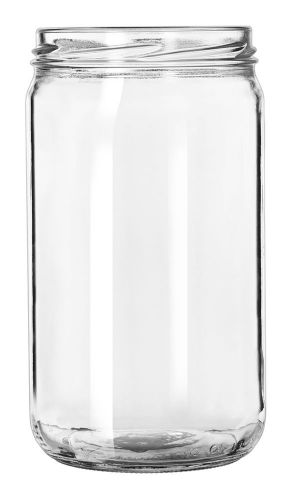 Set of 6 Drinking / Mason Jar 24 oz Libbey Glass 92105