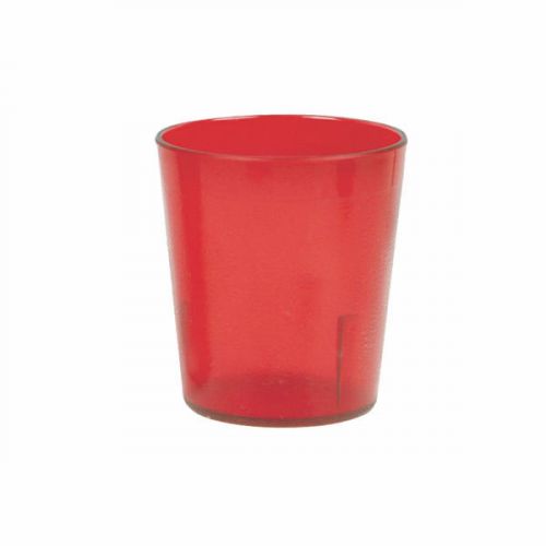 5 oz. Red Plastic Tumbler Drinking Cup Scratch Resistant- 12 Piieces Included