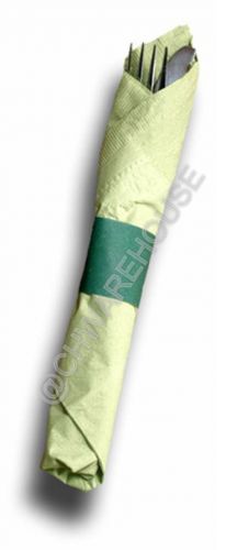 20,000 Hunter Green MH PAPER Napkin Bands/Straps Self Adhesive 4-1/4&#034; x 1-1/2&#034;