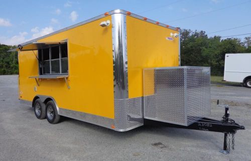 Concession trailer 8.5&#039;x16&#039; yellow -  vending event catering food for sale
