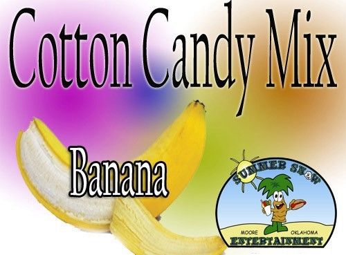 BANANA COTTON CANDY FLAVOR mix w/ SUGAR FLAVORING FLOSSINE FLAVOR #1