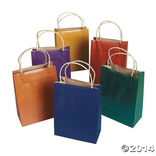 250-Kraft color paper bag 8x4.75x10.25&#034; Shopping, Mechandise, Party, Gift Bags
