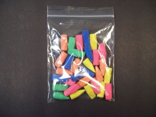 100 Count 3&#034; x 4&#034; Ziplock Poly Bags Reclosable 2 mil Clear Jewelry Storage USA