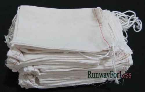 Lot of 25 OR 50 pcs 4 x 6 Inches Sturdy Cloth Drawstring Part Sample Bag Pouch