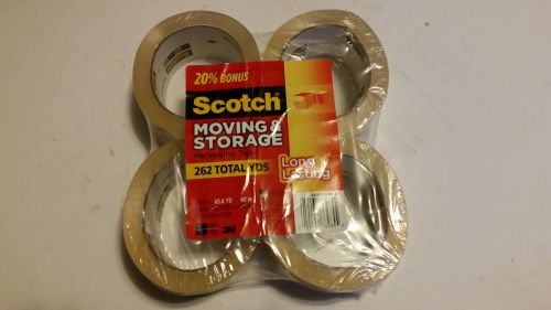 Scotch 3650 Long Lasting Moving &amp; Storage Packaging Tape, 1.88&#034; x 54 YDS 4 Pack