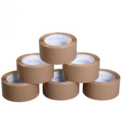 6 Rolls Brown Packing/Packaging Sealing Tape 2&#034;x110 Yards(330&#039; ft)