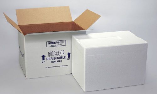Thermo Chill Insulated Carton with Foam Shipper with ice pack - 11&#034; x 12.5&#034;x9.5&#034;