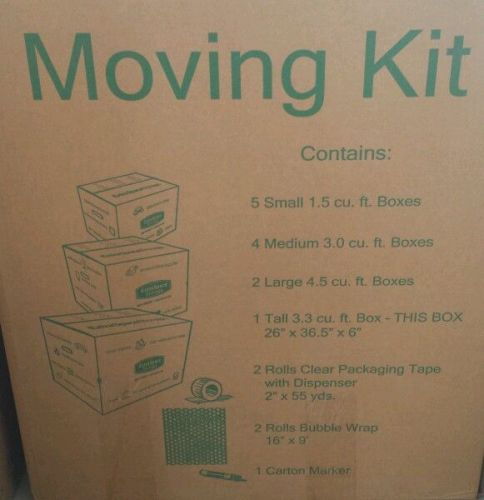 Moving Boxes Kit - Heavy Duty Cardboard Boxes And Packing Supplies for Shipping