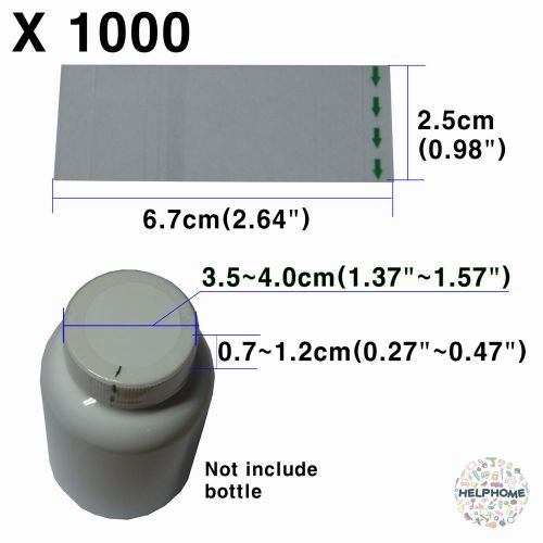 HELPHOME Shrink film PET 6.7cm X 2.5cm Lot of 1000 EZ packaging warp N103