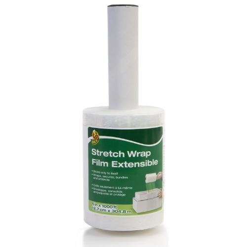 Duck brand stretch wrap, 5 inches wide x 1000 feet long, single roll &#034;new&#034; for sale