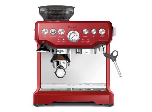 Breville bes870cbxl barista express automatic espresso machine cranberry red for sale