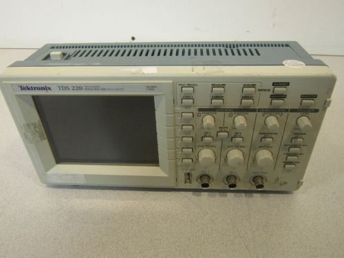 Tektronix Two Channel Digital Real-Time Oscilloscope TDS 220 Powers On MORE INFO