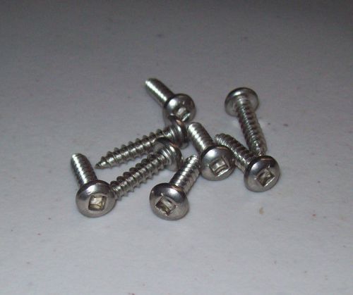 Lot of 250 --  8 x 3/4 Wood Screws, Stainless Steel, Pan Head, Square Drive