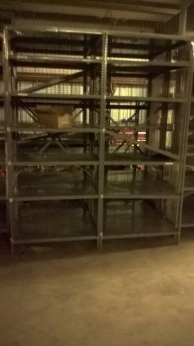 6 Sections of Used Shelving 7&#039;3&#034; Tall