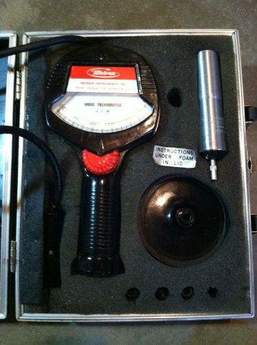 METRON TYPE 26B HAND 0-50,000 RPM SPEED TEST TACHOMETER W/46B &amp; Case