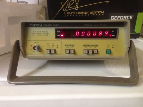INSTEK GFC-8010G 10MHz~120MHz FREQUENCY COUNTER / LOW PASS FILTER / 8-DIGIT