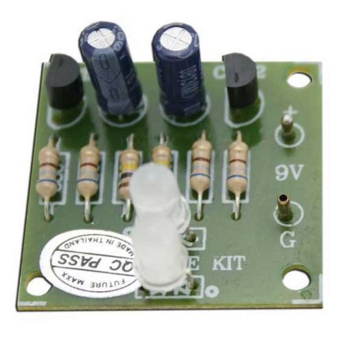 LED FLASHER 2 COLOUR 2 DOT for beginner electronic soldering [ Unassembled kit ]