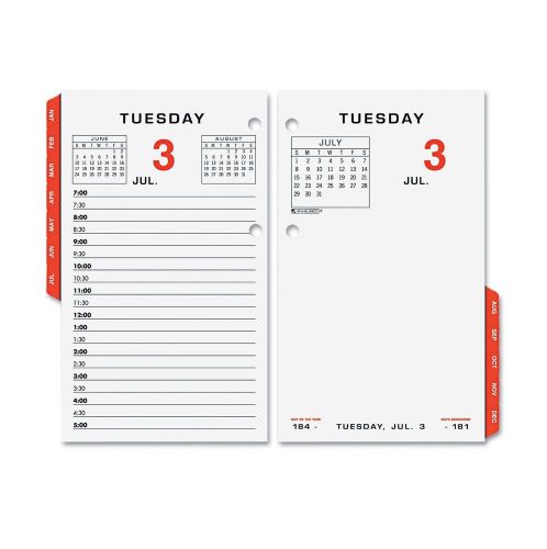 AT-A-GLANCE Two Page Per Weekday Calendar Refill, 3 1/2&#034; x 6&#034; - 2015 New Item