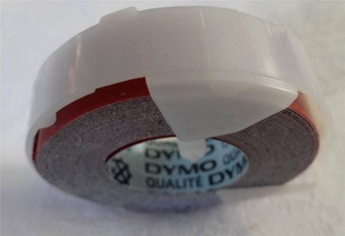 Roll of Esselte DYMO red gloss embossing labeling tape NEW