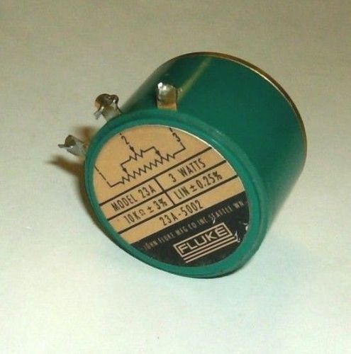 Vintage Fluke 23A 3 Watt 10K Potentiometer