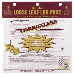 Duplicate Mid-Size Loose-Leaf Driver&#039;s Log Carbonless 615MP J.J. KELLER