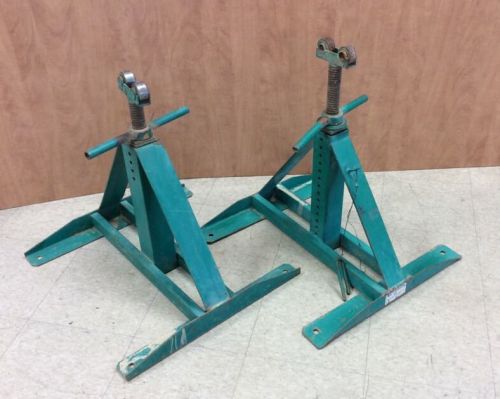 Greenlee 683 stands fore cable wire tugger puller screw type reel stand for sale