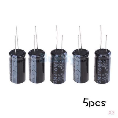 3x 5p 50V 4700uF Radial Lead Aluminum Electrolytic Capacitors for Motherboard DC