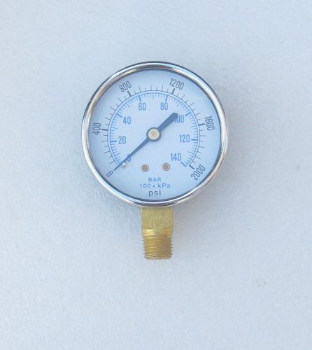 Pressure Gauge 0-2000 PSI 2.5&#034; Dial 101D-254O  Several Available New