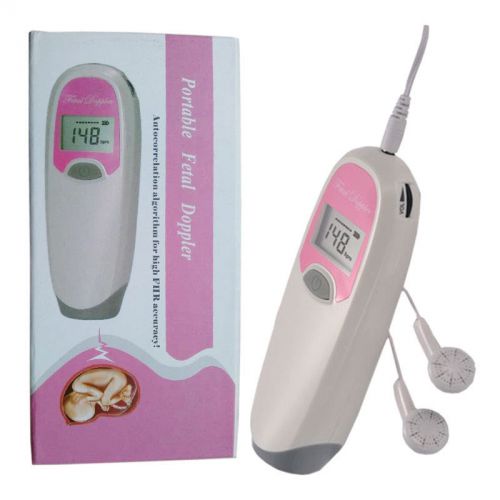 New fda pregnant baby fetal heart doppler baby sound monitor lcd 2.5mhz probe for sale