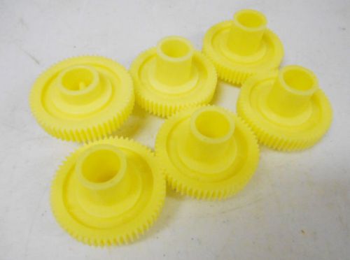 NEW 6 Pack of Yellow Gears for Glass Pro AA Washer - Free Shipping!