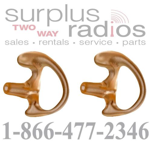 Qty 2 medium right semi custom earpiece motorola kenwood icom vertex headset for sale
