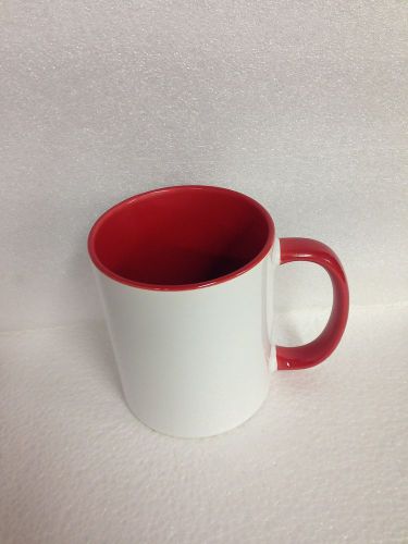 Lot of 36 Red 11oz Two tone Red Sublimation Printing Dye Mug