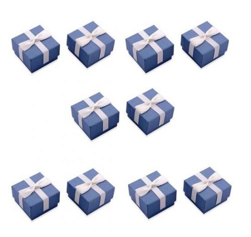 Lot of 10 New Jewelry Gift Boxes with Bow