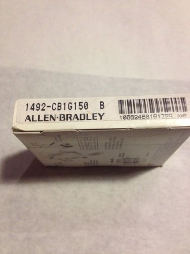 Allen bradley 1492-cb1g150  series b 15 amp one pole circuit breaker for sale