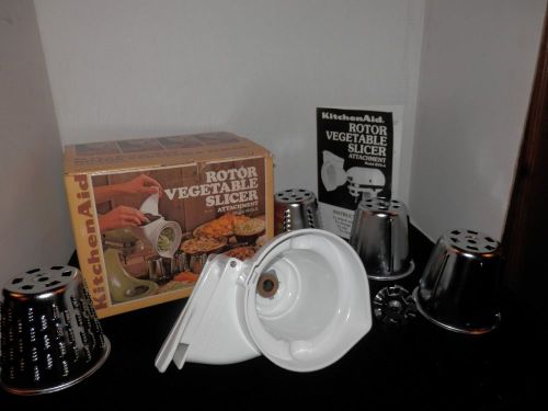 Kitchen aid hobart w/box rotor vegetable slicer attachments model rvs-a as-is for sale