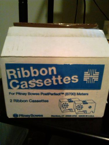 2 Ribbon Cassettes (767-1) for Pitney Bowes PostPerfect B700 Meters - New in box