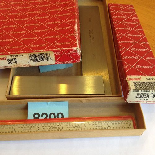 Starrett Square 20-6 EDP50134 6&#034; and scale