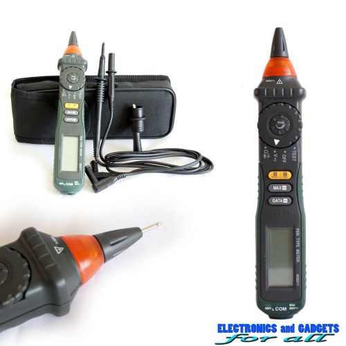 Digital pen type multimeter &amp; case - voltage tester detect, continuity (c) for sale