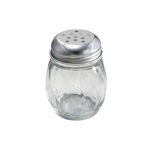 Winco G-107 Glass Cheese Shaker w/ Perforated Top 1 dozen FREE SHIPPING