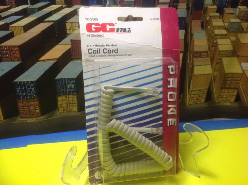 GC Electronics 6 foot Module Handset Cord- NEW! Sealed, just as purchased!