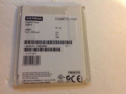 Siemens Simatic HMI Memory Card, 6AV6 671-1CB00-0AX2