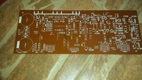 STK 4101 - 4191 Stereo Amplifier With MIC Pre Amplifier DIY Circuit PCB
