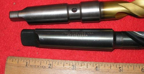 2 #3 Morse Taper Drill Bits Precision TD Counterbore &amp; Butterfield Coolant