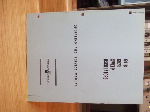 HP 691B 692B Sweep Oscillators Manual