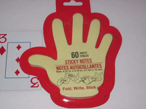 Hand Shaped Sticky Notes - Fully Articulated Fold, Write, Stick 60ct. HAND Notes