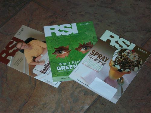 Brand New RSI (roofing &amp; siding insulation) Magazine-Mar, Apr, May 2008 issues