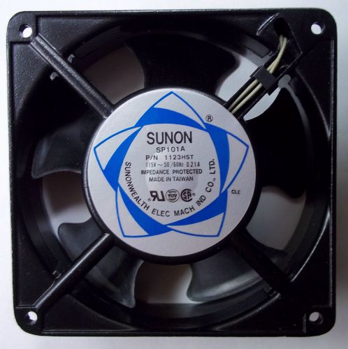 Sunon sp101a 1123hst 120 x120mm x 38mm ac fan  - never used! for sale