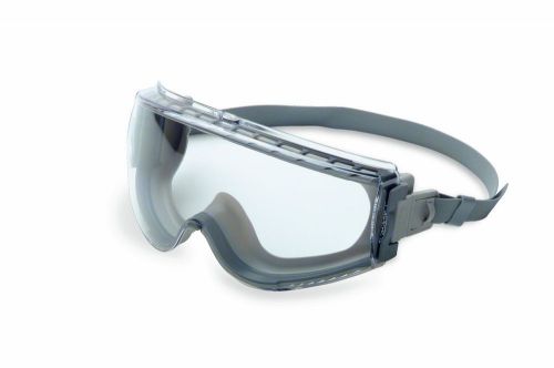 Uvex s3960d stealth safety goggles gray clear anti-fog lens neoprene headband for sale