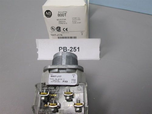 Allen Bradley 800T-J17A Ser T 3 position Maintain selector switch New Old Stock